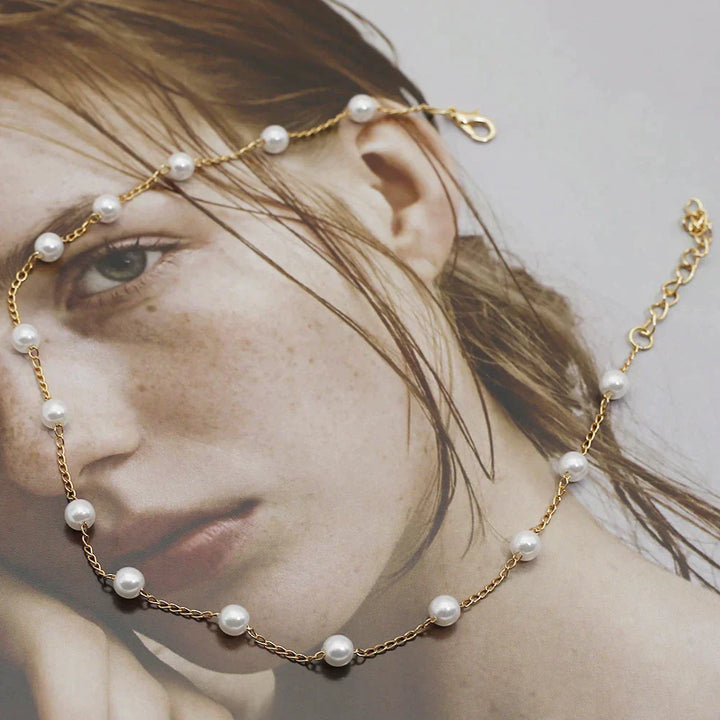 Mali Ogrlica od Biseri u Zlatu